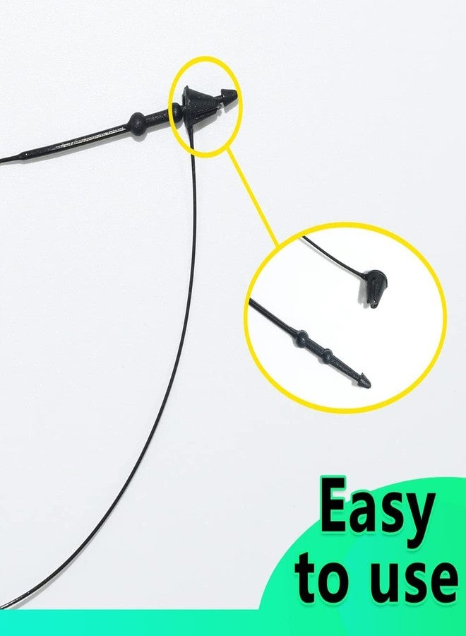 Jasol Loop Pin Plastic Fastener Hang Tag Snap Lock 5 Inches Black Loop Pin Security Loop Best for Retail Store Clothing Price Plastic Tags for Clothes Tag Accessory Pack of 400 (5" Inch, Balck) - Image 4
